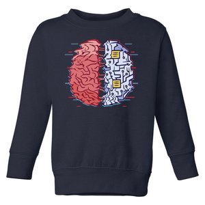 Machine Brain Glitch Toddler Sweatshirt