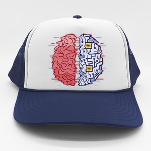 Machine Brain Glitch Trucker Hat