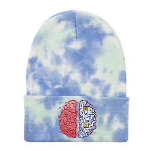 Machine Brain Glitch Tie Dye 12in Knit Beanie