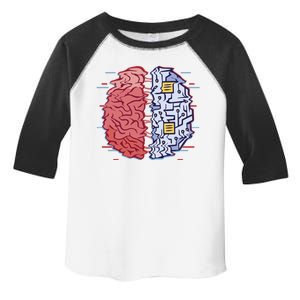 Machine Brain Glitch Toddler Fine Jersey T-Shirt