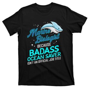 Marine Biologist Gift Marine Biology Ocean Scientist Shark T-Shirt