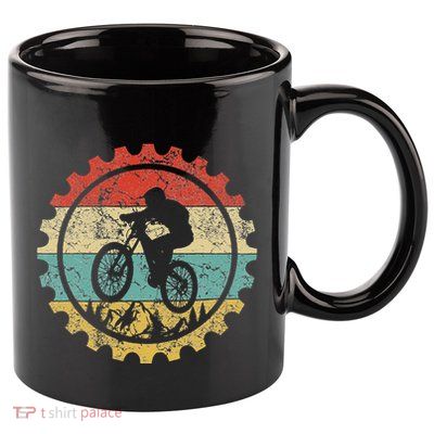 Mountain Biking Gear Retro Vintage Mtb Bicycle Bike Rider 11oz C Handle Ceramic Mug