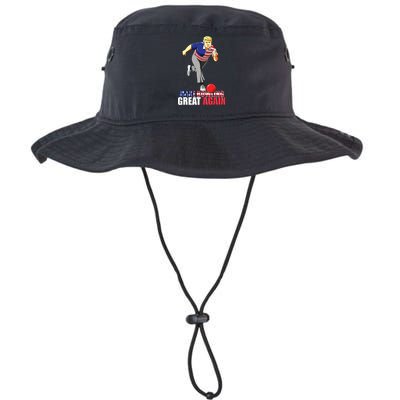 Make Bowling Great Again Funny Trump Bowling Gift Bucket Hat