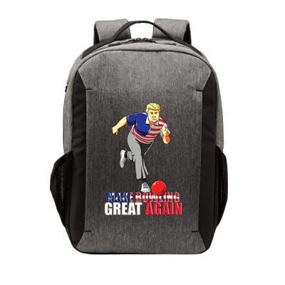Make Bowling Great Again Funny Trump Bowling Gift Vector Backpack