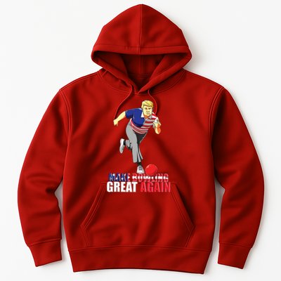 Make Bowling Great Again Funny Trump Bowling Gift Hoodie