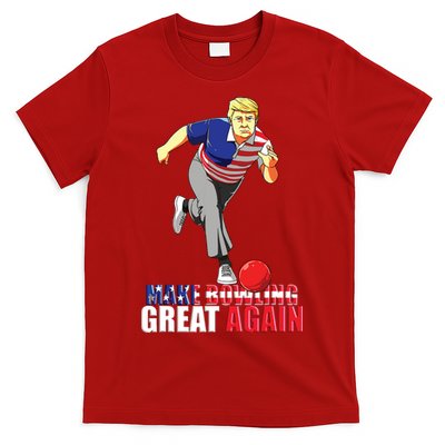 Make Bowling Great Again Funny Trump Bowling Gift T-Shirt