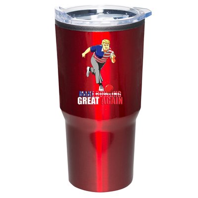 Make Bowling Great Again Funny Trump Bowling Gift Tumbler