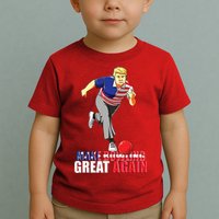 Make Bowling Great Again Funny Trump Bowling Gift Toddler T-Shirt