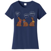 My Butt Hurts Chocolate Bunny Easter Funny Women's T-Shirt