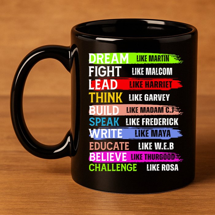 Martin Black History Month African Pride 11oz C Handle Ceramic Mug