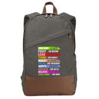Martin Black History Month African Pride Cotton Canvas Backpack