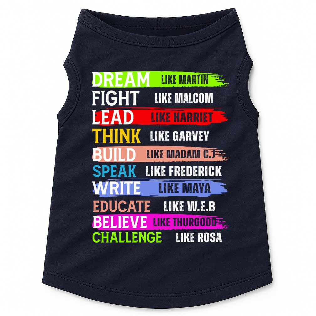 Martin Black History Month African Pride Doggie Tank