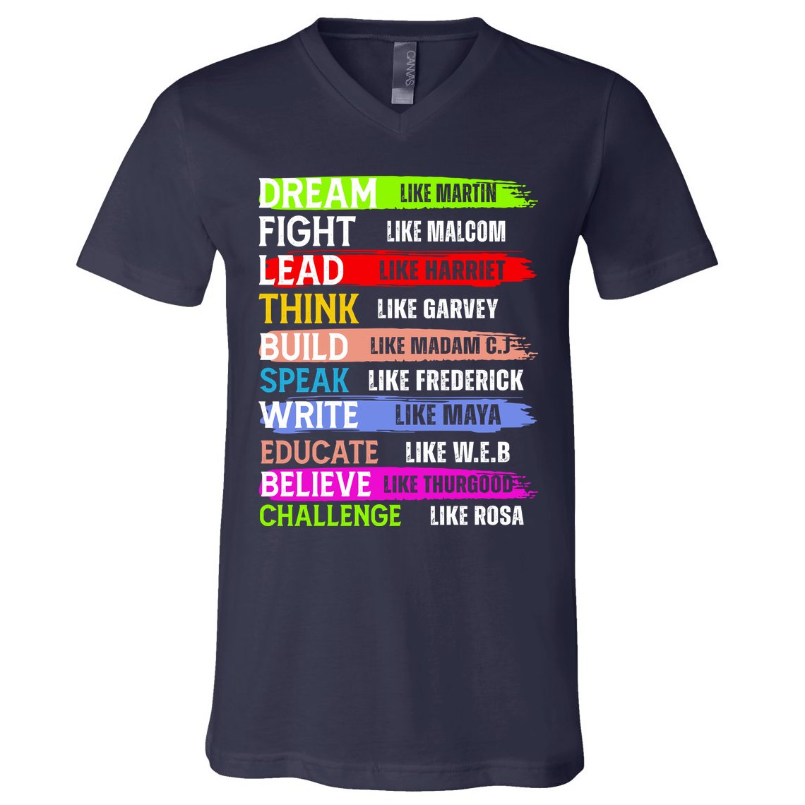 Martin Black History Month African Pride V-Neck T-Shirt