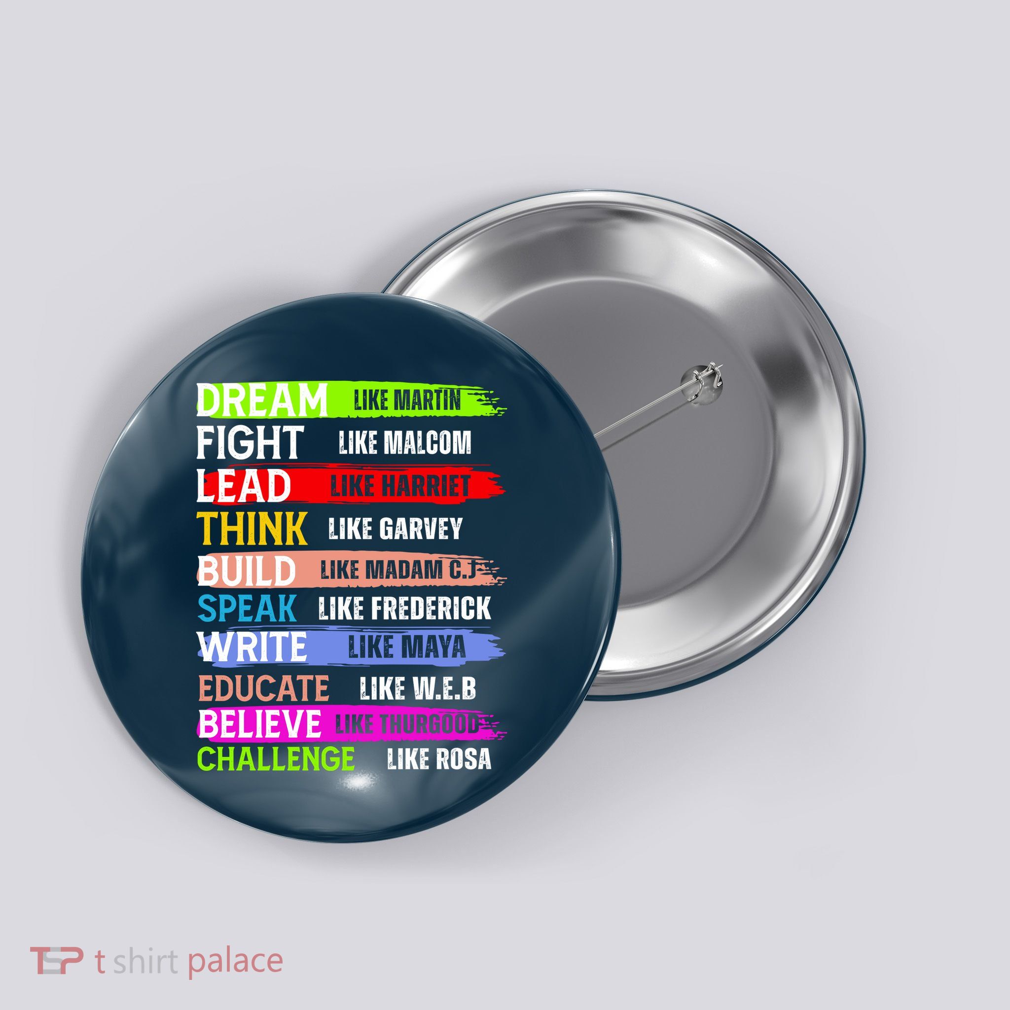 Martin Black History Month African Pride Button