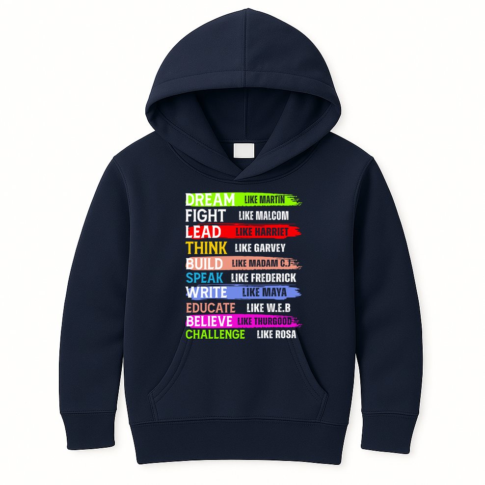 Martin Black History Month African Pride Kids Hoodie
