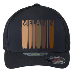 Melanin Black History Month Afrocentric Black Pride Cool Gift Flexfit Unipanel Trucker Cap