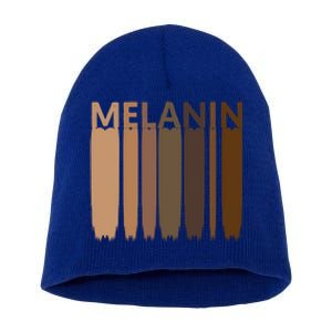 Melanin Black History Month Afrocentric Black Pride Cool Gift Short Acrylic Beanie