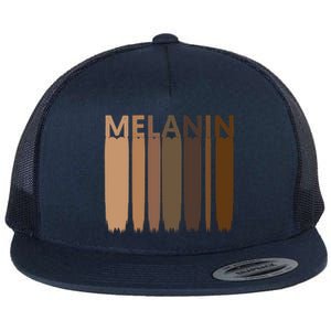 Melanin Black History Month Afrocentric Black Pride Cool Gift Flat Bill Trucker Hat