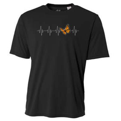 Monarch Butterflies Heartbeat Cute Milkweed Butterfly Lover Cooling Performance Crew T-Shirt