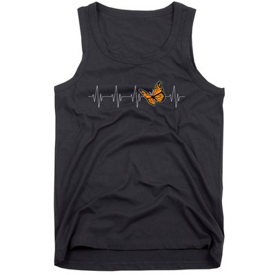 Monarch Butterflies Heartbeat Cute Milkweed Butterfly Lover Tank Top