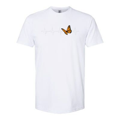 Monarch Butterflies Heartbeat Cute Milkweed Butterfly Lover Softstyle® CVC T-Shirt