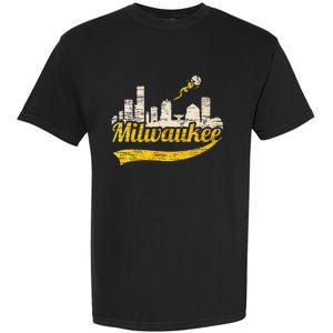 Milwaukee Baseball Home Run City Skyline Garment-Dyed Heavyweight T-Shirt