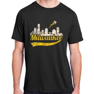 Milwaukee Baseball Home Run City Skyline Adult ChromaSoft Performance T-Shirt