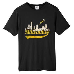 Milwaukee Baseball Home Run City Skyline Tall Fusion ChromaSoft Performance T-Shirt