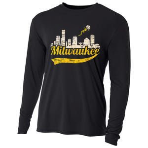 Milwaukee Baseball Home Run City Skyline Cooling Performance Long Sleeve Crew