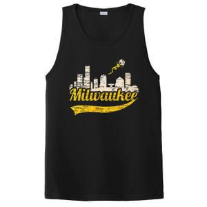 Milwaukee Baseball Home Run City Skyline PosiCharge Competitor Tank