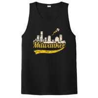 Milwaukee Baseball Home Run City Skyline PosiCharge Competitor Tank