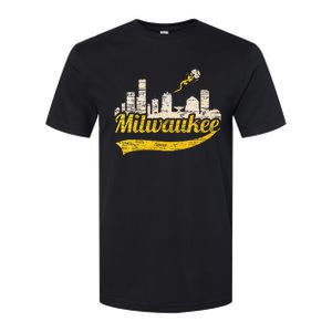 Milwaukee Baseball Home Run City Skyline Softstyle CVC T-Shirt