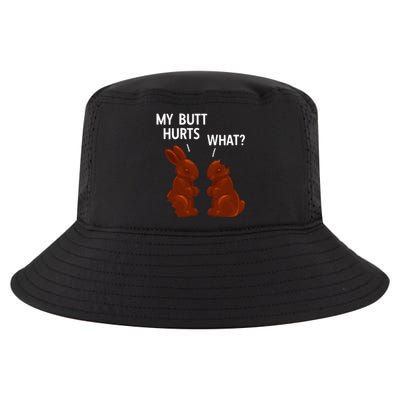 My Butt Hurts Chocolate Bunny Funny Easter Cool Comfort Performance Bucket Hat