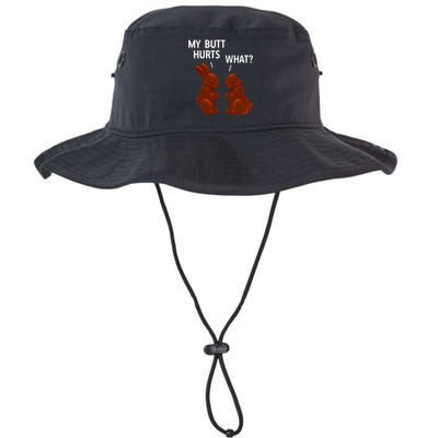 My Butt Hurts Chocolate Bunny Funny Easter Legacy Cool Fit Booney Bucket Hat