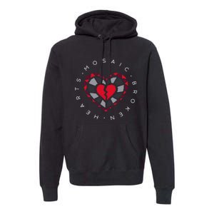 Mosaic Broken Hearts Premium Hoodie