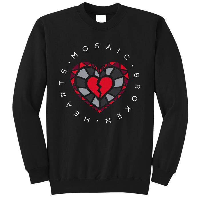 Mosaic Broken Hearts Tall Sweatshirt