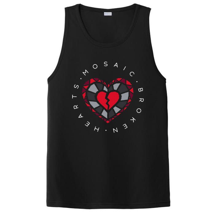 Mosaic Broken Hearts PosiCharge Competitor Tank