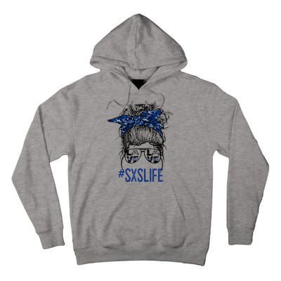 Messy Bun Hair SXS Life Side By Side Riders Girl Riding Gift Tall Hoodie