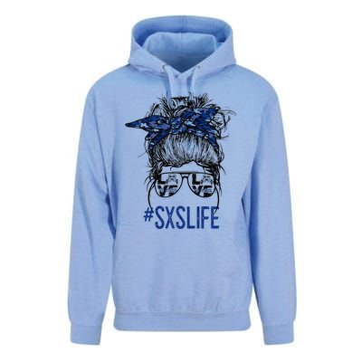 Messy Bun Hair SXS Life Side By Side Riders Girl Riding Gift Unisex Surf Hoodie