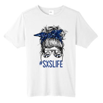 Messy Bun Hair SXS Life Side By Side Riders Girl Riding Gift Tall Fusion ChromaSoft Performance T-Shirt