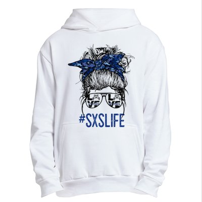 Messy Bun Hair SXS Life Side By Side Riders Girl Riding Gift Urban Pullover Hoodie