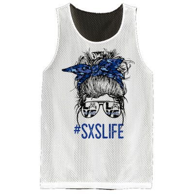 Messy Bun Hair SXS Life Side By Side Riders Girl Riding Gift Mesh Reversible Basketball Jersey Tank