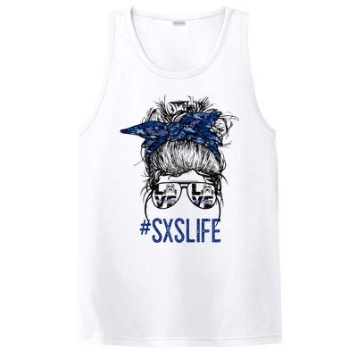 Messy Bun Hair SXS Life Side By Side Riders Girl Riding Gift PosiCharge Competitor Tank