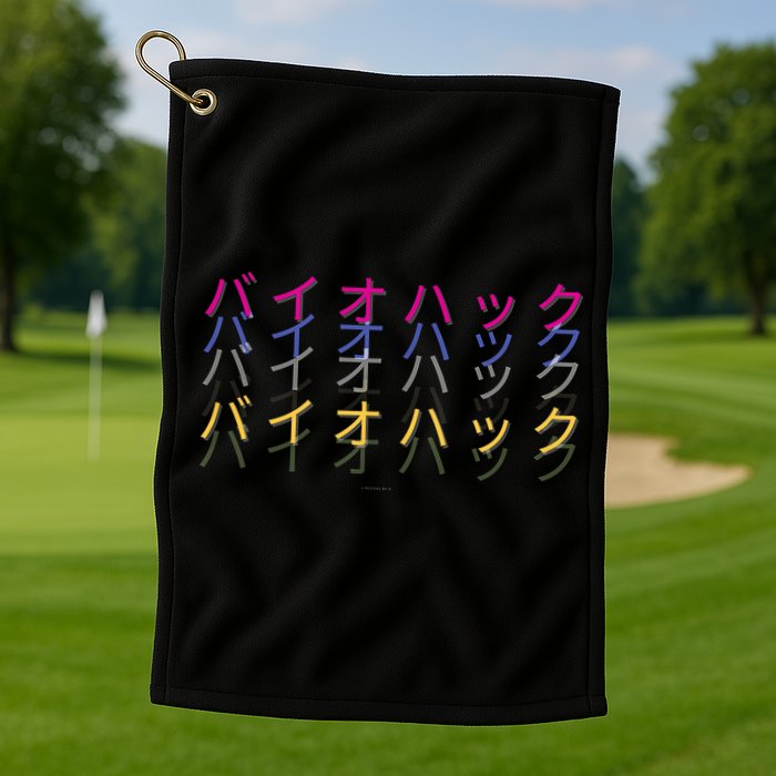 Matching Bio Hack Retro 1 OG - Japanese calligraphy Tokyo Golf Towel