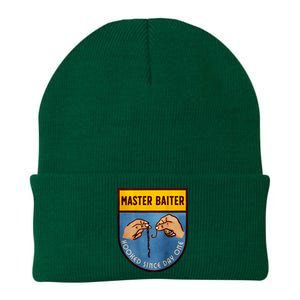 Master Baiter Hooked Since Day One Knit Cap Winter Beanie