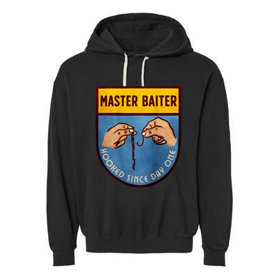 Master Baiter Hooked Since Day One Garment-Dyed Fleece Hoodie