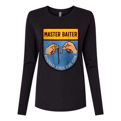 Master Baiter Hooked Since Day One Womens Cotton Relaxed Long Sleeve T-Shirt