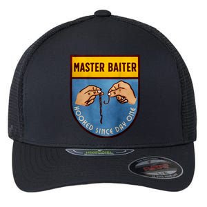 Master Baiter Hooked Since Day One Flexfit Unipanel Trucker Cap