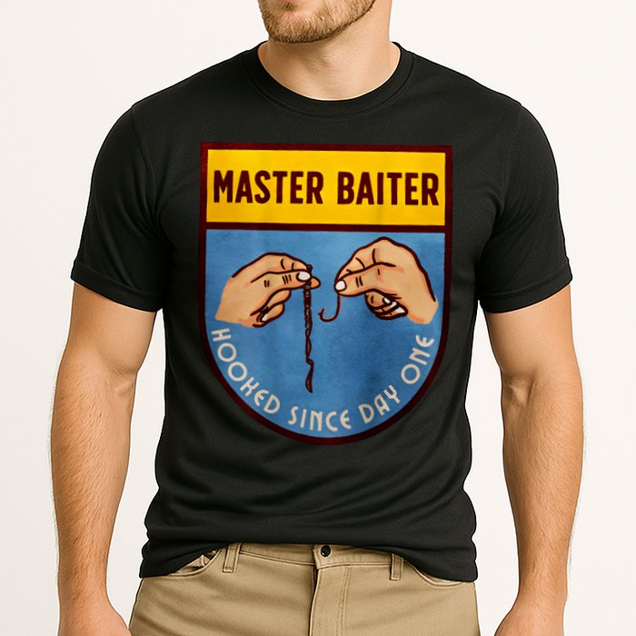 Master Baiter Hooked Since Day One Cooling Performance Crew T-Shirt