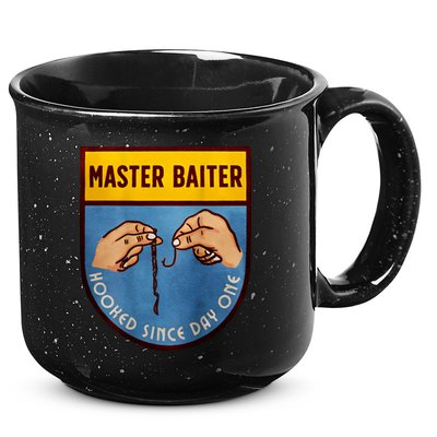 Master Baiter Hooked Since Day One 15oz Campfire Ceramic Mug